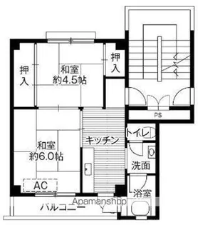 ビレッジハウス白鳥【2202号室】の間取り