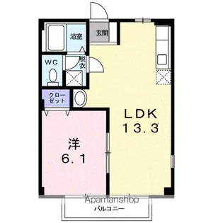 ニューシティ広川(C)【2階】の間取り