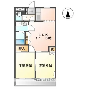 リベラルヒル【2階】の間取り