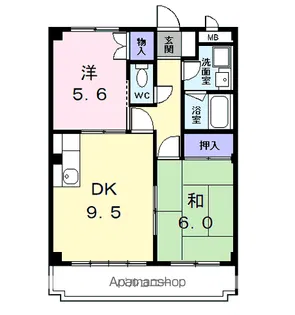 アーバンステージY・S【1階】の間取り