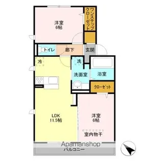 アトレ A【2階】の間取り