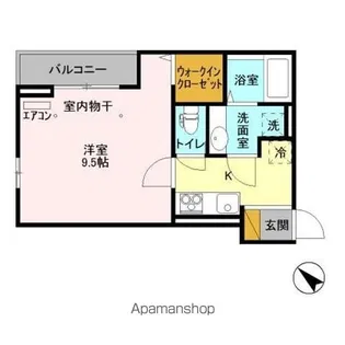 ウィン行徳【3階】の間取り