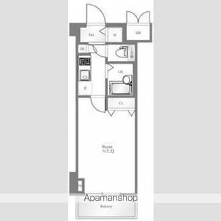 ガラ・ステージ森下【5階】の間取り