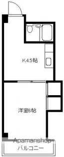 亀谷ビル【303号室号室】の間取り