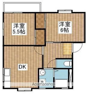 リバーサイドハイム【2階】の間取り