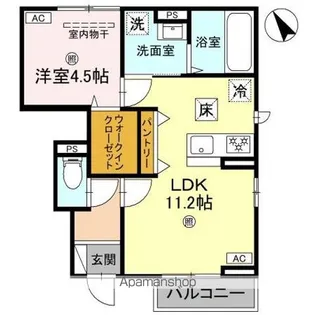claria荻【1階】の間取り