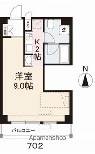 コリドールベルエア【7階】の間取り