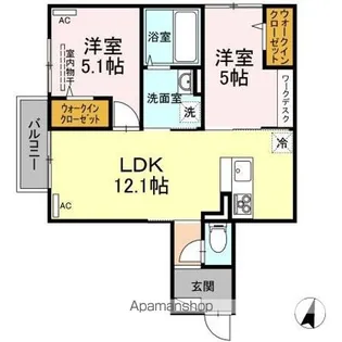 エステレラ23【2階】の間取り