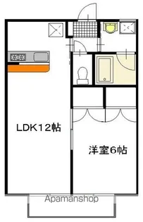 ガーデンクレス【202号室】の間取り
