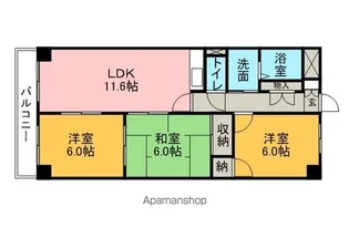ドミールM【5階】の間取り