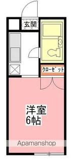 AQUAアパート堀之内【1階】の間取り