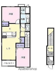 エクセレントヴィラ Ⅲ【2階】の間取り