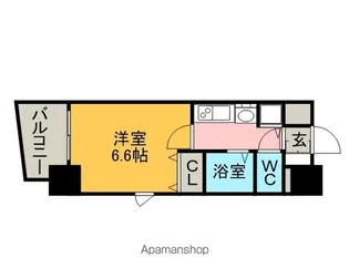 プレサンス大須観音駅前サクシード【2階】の間取り