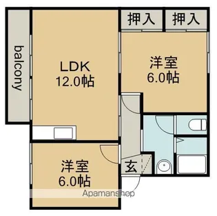ファミールⅠ【1階】の間取り