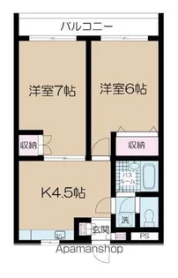 グランデール和光【3階】の間取り