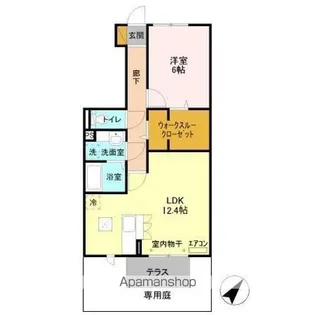 マルモガーデンハウス【1階】の間取り