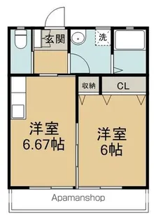 サンピュア1ST【1階】の間取り
