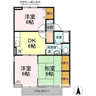 ロイヤルガーデン吉倉 C【2階】の間取り