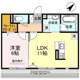 滋賀県草津市矢倉1丁目【アパート】の間取り