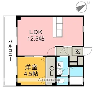 グランビュー【8階】の間取り