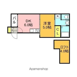 メゾンド・モカ箱崎宮前【1階】の間取り