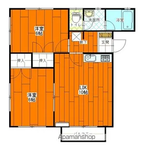 ベルハイム【D201号室】の間取り