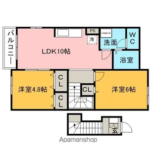 ラブリー壱番館【2階】の間取り