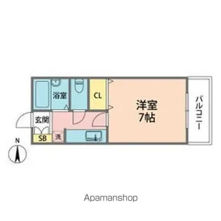 ソレーユフタバ【5階】の間取り