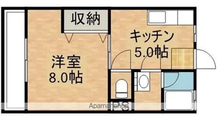 サンハイツ川西K棟【2階】の間取り