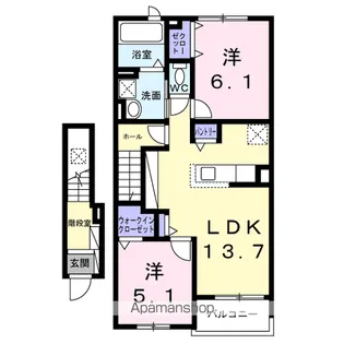 アドヴァンス立石【2階】の間取り