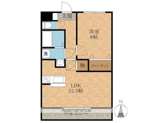 ヒラソール【1階】の間取り