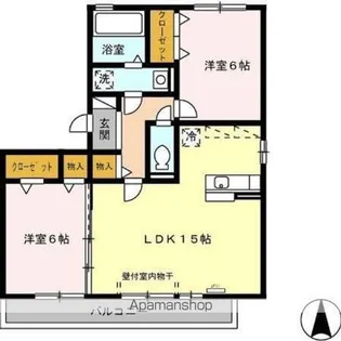 グラン・シャリオ【3階】の間取り