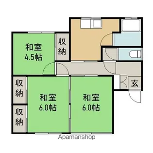 岩手県盛岡市津志田21地割【一戸建】の間取り