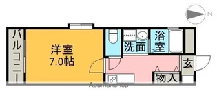 コーポラスヤスイ【3階】の間取り