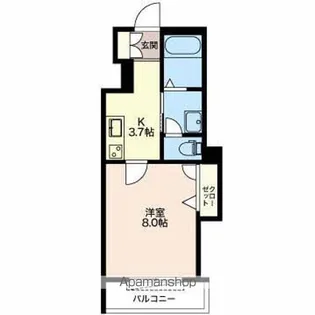 アビタシオン幸町【305号室】の間取り