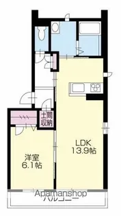 ベレオ中常三島【3階】の間取り