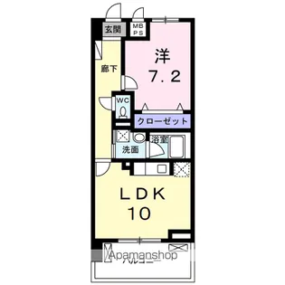 アーデントハウス元吉田【3階】の間取り