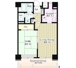 フォーレスト中村橋【6階】の間取り