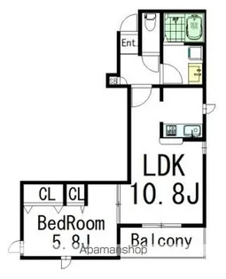 コートローザ【102号室】の間取り