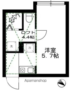 ヴィシェフラット【202号室】の間取り