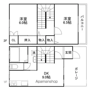 コージーハウス甲西【1階】の間取り