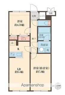 東京都中野区沼袋2丁目【マンション】の間取り