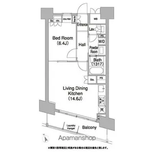 1LDKの間取り画像