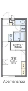 レオパレスフローラⅡ【101号室】の間取り