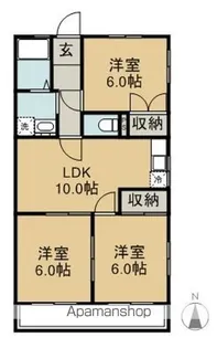 第2ひいらぎコーポ【203号室】の間取り