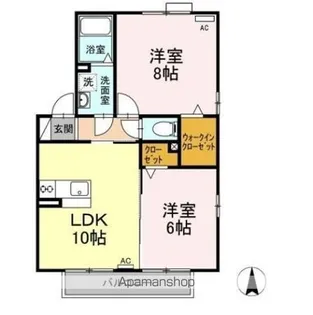 ロイヤルタウン A【2階】の間取り