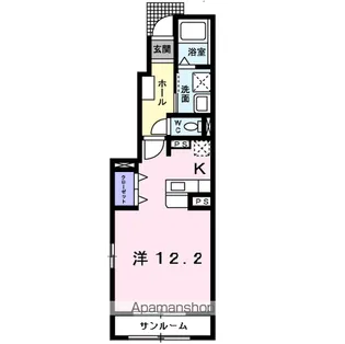 サウス・アヴェニューA【101号室】の間取り