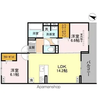 マルシェル館浦和美園【2階】の間取り