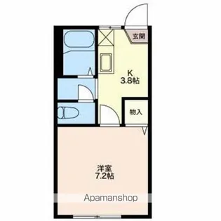 フレグランスANDYOU【A203号室】の間取り