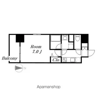 グランドゥール名駅西(旧ルネフラッツ名駅西)【10階】の間取り
